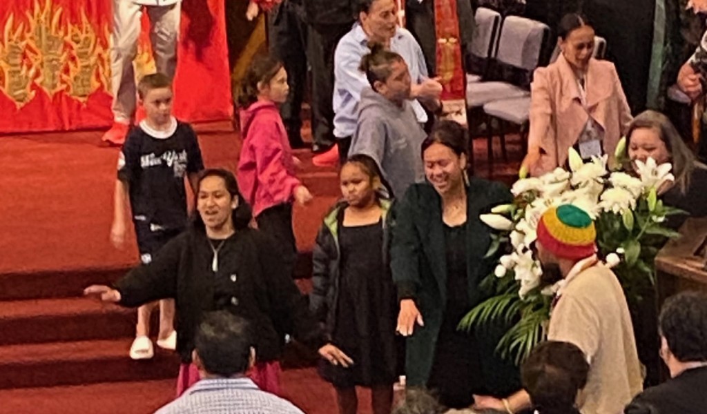 Conference group waiata